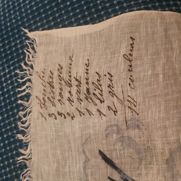 Franco Ferrari colorful Modal Scarf with fringe birds 25 x 75... - Picture 3 of 3